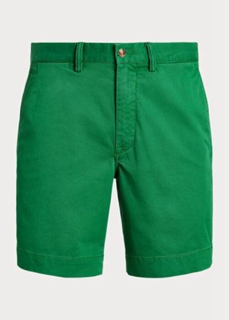 Grüne Stretch-Chinoshorts für Herren von Ralph Lauren im Straight Fit