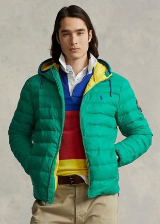Grüne, wasserabweisende Ralph Lauren-Jacken für Herren