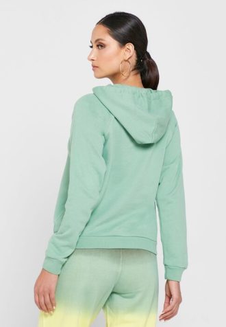 Grüner Ralph Lauren Strick-Hoodie mit Taschendetail für Damen