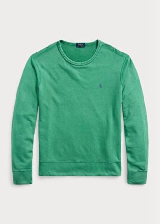 Grünes Ralph Lauren Spa Terry Sweatshirt für Herren