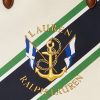 Große Devyn-Tragetaschen aus Canvas mit natürlichem/grafischem Streifenmuster für Damen von Ralph Lauren Große Devyn-Tragetaschen aus Canvas mit natürlichem/grafischem Streifenmuster für Damen von Ralph Lauren