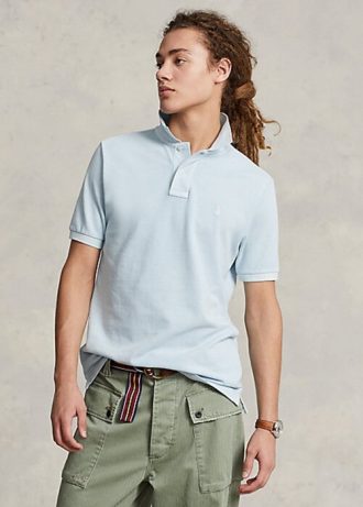Hellblaue Poloshirts von Ralph Lauren RL Origin für Herren