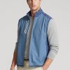 Hellblaue Ralph Lauren Performance French Terry-Weste für Herren Hellblaue Ralph Lauren Performance French Terry-Weste für Herren