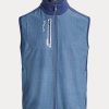 Hellblaue Ralph Lauren Performance French Terry-Weste für Herren Hellblaue Ralph Lauren Performance French Terry-Weste für Herren