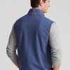 Hellblaue Ralph Lauren Performance French Terry-Weste für Herren Hellblaue Ralph Lauren Performance French Terry-Weste für Herren