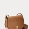 Hellbraune Satteltaschen aus Kalbsleder von Ralph Lauren Polo ID für Damen Hellbraune Satteltaschen aus Kalbsleder von Ralph Lauren Polo ID für Damen