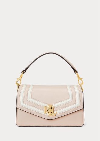 Hellrosa/Vanille Ralph Lauren Tayler Umhängetaschen aus Nappaleder für Damen