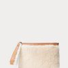 Honig/Creme Damen Ralph Lauren Shearling Envelope Handtasche Honig/Creme Damen Ralph Lauren Shearling Envelope Handtasche