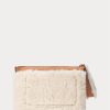 Honig/Creme Damen Ralph Lauren Shearling Envelope Handtasche Honig/Creme Damen Ralph Lauren Shearling Envelope Handtasche