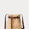 Honig/Creme Damen Ralph Lauren Shearling Mini Bellport Bucket Bags Honig/Creme Damen Ralph Lauren Shearling Mini Bellport Bucket Bags