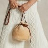 Honig/Creme Damen Ralph Lauren Shearling Mini Bellport Bucket Bags Honig/Creme Damen Ralph Lauren Shearling Mini Bellport Bucket Bags