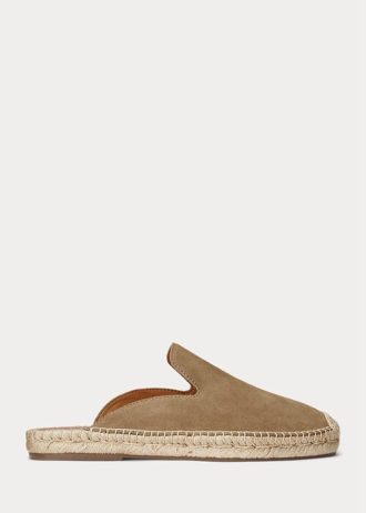 Khaki Ralph Lauren Cevio Wildleder-Mule-Freizeitschuhe für Herren