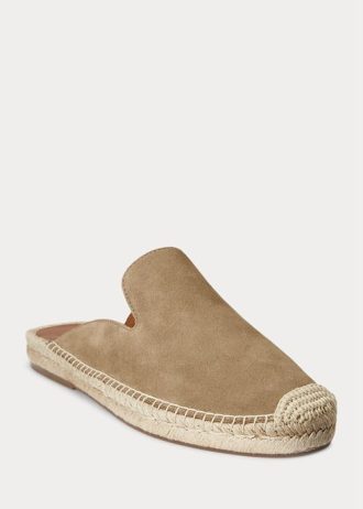 Khaki Ralph Lauren Cevio Wildleder-Mule-Freizeitschuhe für Herren
