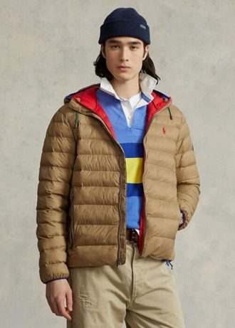 Khaki Ralph Lauren Packbare wasserabweisende Jacken für Herren