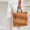 Khaki Ralph Lauren Welington Tote Bags aus Kalbswildleder für Herren Khaki Ralph Lauren Welington Tote Bags aus Kalbswildleder für Herren
