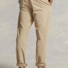 Khakifarbene Baggy-Fit-Canvas-Hose mit Falten für Herren von Ralph Lauren Khakifarbene Baggy-Fit-Canvas-Hose mit Falten für Herren von Ralph Lauren