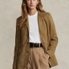 Khakifarbene Hacking-Blazer aus Lamm-Wildleder von Ralph Lauren für Damen Khakifarbene Hacking-Blazer aus Lamm-Wildleder von Ralph Lauren für Damen