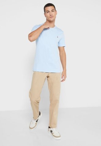 Khakifarbene Ralph Lauren Essential Slim Fit Chinos für Herren