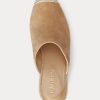 Khakifarbene Ralph Lauren Pennie Wildleder-Espadrille für Damen Khakifarbene Ralph Lauren Pennie Wildleder-Espadrille für Damen
