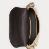 Khakifarbene Ralph Lauren Welington-Schultertaschen aus Kalbswildleder für Damen Khakifarbene Ralph Lauren Welington-Schultertaschen aus Kalbswildleder für Damen