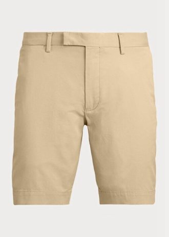 Khakifarbene Stretch-Chinoshorts im Slim Fit von Ralph Lauren für Herren