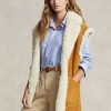 Khakifarbene Wendbare Lammfellweste von Ralph Lauren für Damen