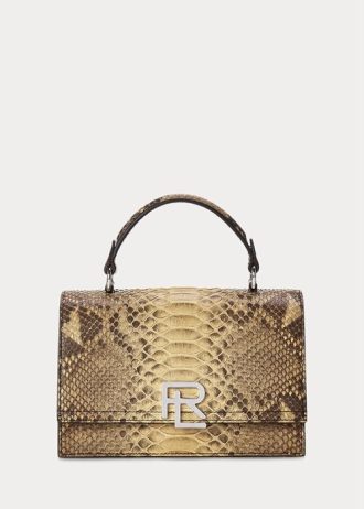 cCopper Ralph Lauren The Python RL Top Handle Crossbody-Taschen für Damen