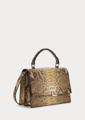 cCopper Ralph Lauren The Python RL Top Handle Crossbody-Taschen für Damen
