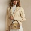 Kupferfarbene Ralph Lauren The Python RL Top Handle Handtasche für Damen Kupferfarbene Ralph Lauren The Python RL Top Handle Handtasche für Damen