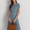 Lauren Tan/Buff Damen Ralph Lauren Geprägtes Leder Mittlere Kaden Satchel Taschen Lauren Tan/Buff Damen Ralph Lauren Geprägtes Leder Mittlere Kaden Satchel Taschen