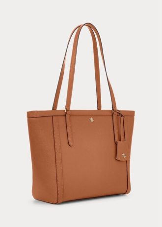 Lauren Tan Damen Ralph Lauren Crosshatch Leder Medium Clare Tragetaschen