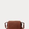 Lauren Tan Damen Ralph Lauren gewebtes Leder Kleine Maddy Schultertaschen Lauren Tan Damen Ralph Lauren gewebtes Leder Kleine Maddy Schultertaschen