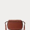 Lauren Tan Damen Ralph Lauren gewebtes Leder Kleine Maddy Schultertaschen Lauren Tan Damen Ralph Lauren gewebtes Leder Kleine Maddy Schultertaschen