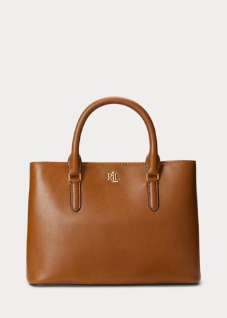 Lauren Tan Damen Ralph Lauren Leder Kleine Marcy Satchel Taschen