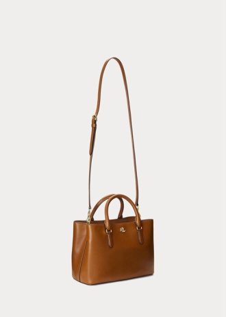 Lauren Tan Damen Ralph Lauren Leder Kleine Marcy Satchel Taschen