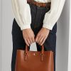 Lauren Tan Damen Ralph Lauren Leder Kleine Marcy Satchel Taschen Lauren Tan Damen Ralph Lauren Leder Kleine Marcy Satchel Taschen