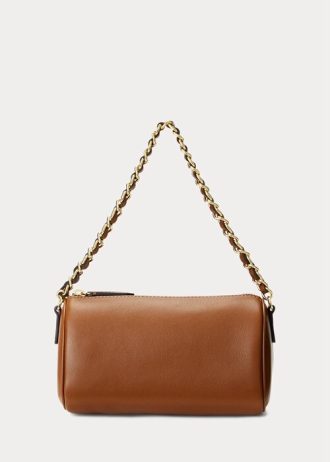 Lauren Tan Damen Ralph Lauren Nappaleder Kleine Emelia Schultertaschen
