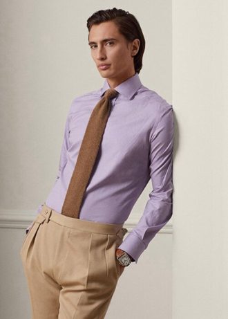 Lila Gingham-Hemden für Herren von Ralph Lauren