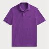 Lila Poloshirts aus Mesh für Herren von Ralph Lauren Custom Slim Fit Lila Poloshirts aus Mesh für Herren von Ralph Lauren Custom Slim Fit