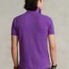 Lila Poloshirts aus Mesh für Herren von Ralph Lauren Custom Slim Fit Lila Poloshirts aus Mesh für Herren von Ralph Lauren Custom Slim Fit