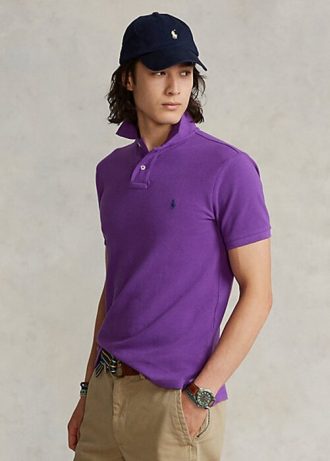Lila Poloshirts aus Netzstoff von Ralph Lauren für Herren