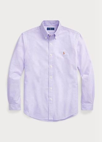 Lila Ralph Lauren Slim Fit Oxford-Hemden für Herren Lila Ralph Lauren Slim Fit Oxford-Hemden für Herren