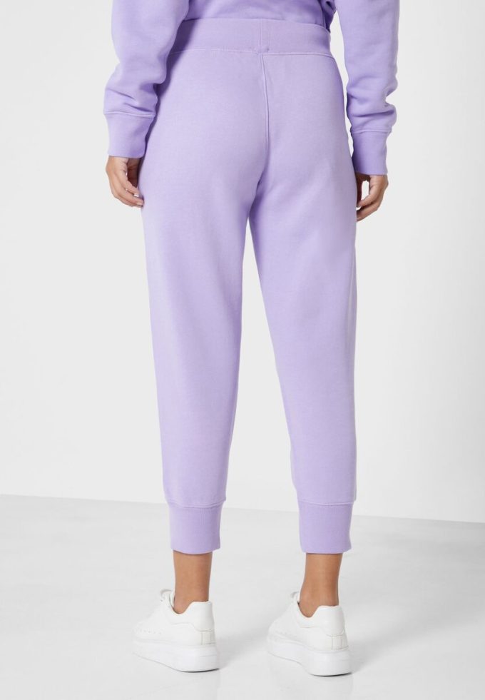 Lilafarbene Ralph Lauren Jogginghose mit weitem Bein für Damen
