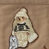Madison Tan Damen Ralph Lauren Canvas Medium Polo Bear Tragetaschen