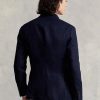 Marineblaue Anzugsakko aus weichem Leinen für Herren von Ralph Lauren Polo Marineblaue Anzugsakko aus weichem Leinen für Herren von Ralph Lauren Polo