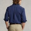 Marineblaue Chino-Arbeitshemden für Herren von Ralph Lauren in klassischer Passform Marineblaue Chino-Arbeitshemden für Herren von Ralph Lauren in klassischer Passform