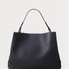 Marineblaue Damen-Umhängetaschen aus Leder von Ralph Lauren mit mittlerer Peyton-Größe Marineblaue Damen-Umhängetaschen aus Leder von Ralph Lauren mit mittlerer Peyton-Größe