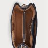 Marineblaue Damen-Umhängetaschen aus Leder von Ralph Lauren mit mittlerer Peyton-Größe Marineblaue Damen-Umhängetaschen aus Leder von Ralph Lauren mit mittlerer Peyton-Größe