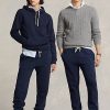 Marineblaue Fleece-Jogginghose für Damen von Ralph Lauren Marineblaue Fleece-Jogginghose für Damen von Ralph Lauren