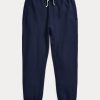 Marineblaue Fleece-Jogginghose für Damen von Ralph Lauren Marineblaue Fleece-Jogginghose für Damen von Ralph Lauren